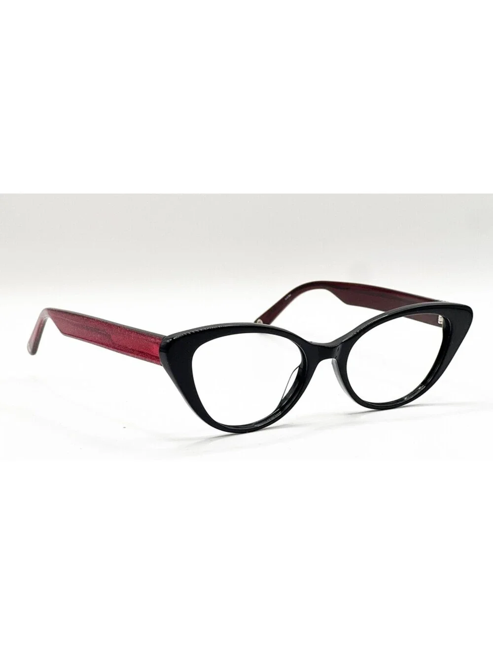 Muse 07-2939 Black Red Glitter Cat Eye Authentic Eyeglass Frames 45-18-145